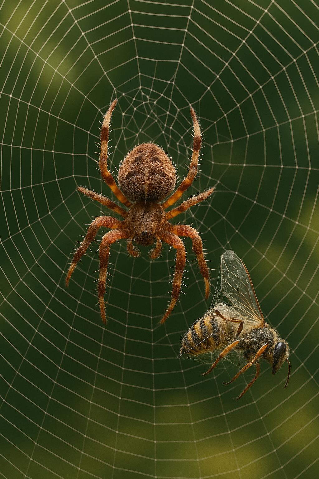 Spider with elaborate web