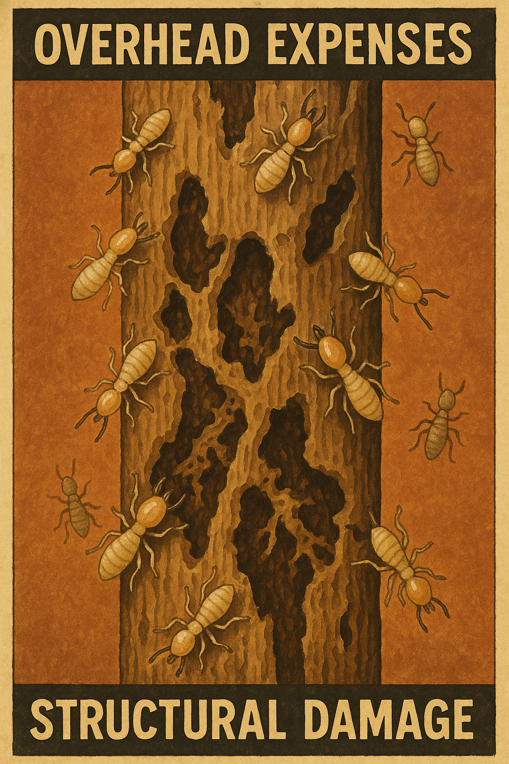Termites consuming resources