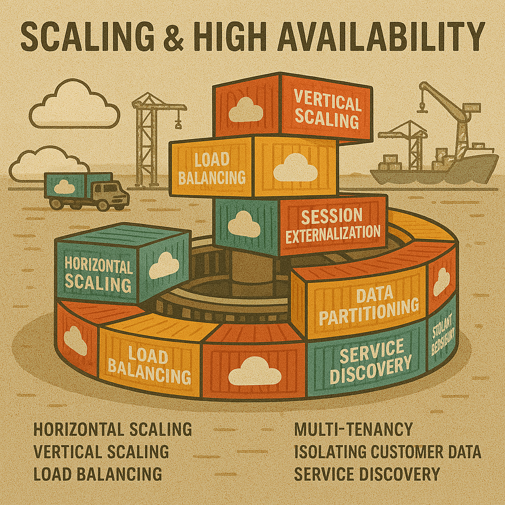 Evolution of web scaling architecture from single servers to modern distributed systems