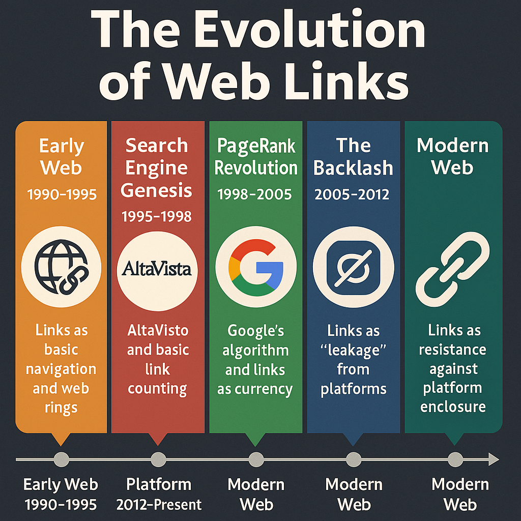 Web Link Evolution Timeline